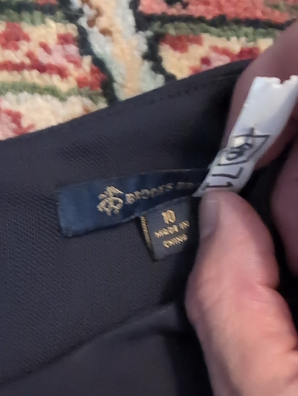 Brooks Brothers Dark Navy Short-Sleeve Midi Sheath Dress - Picture 3 of 7